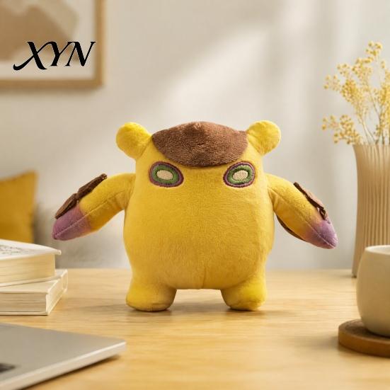 Soft Polyester Stuffed Dolls Mini Plush Squeeze Toy, Cute Stress Relief Figure, Portable Toys Desk Decor, Collectible Trinkets for Kids, Creative Gift