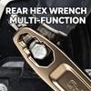 Carbon Steel Adjustable Wrench Long Handle Universal Wrench  Mechanical Workshop