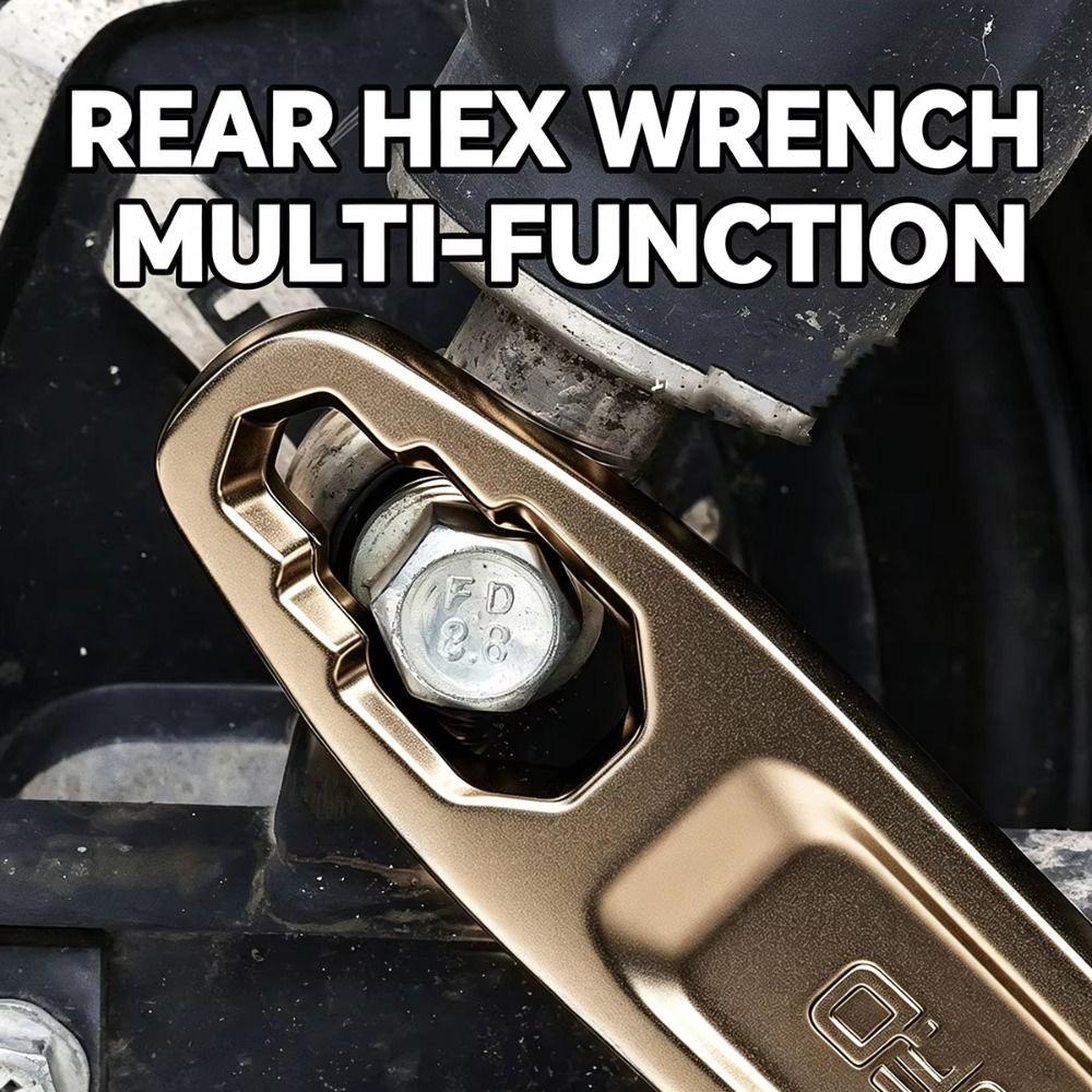 Carbon Steel Adjustable Wrench Long Handle Universal Wrench Mechanical Workshop