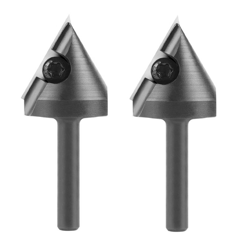 Interchangeable Insert Milling Cutter V Shaped Milling Tool 60/90°Angle Carbon Cutter For Wood Furniture Making