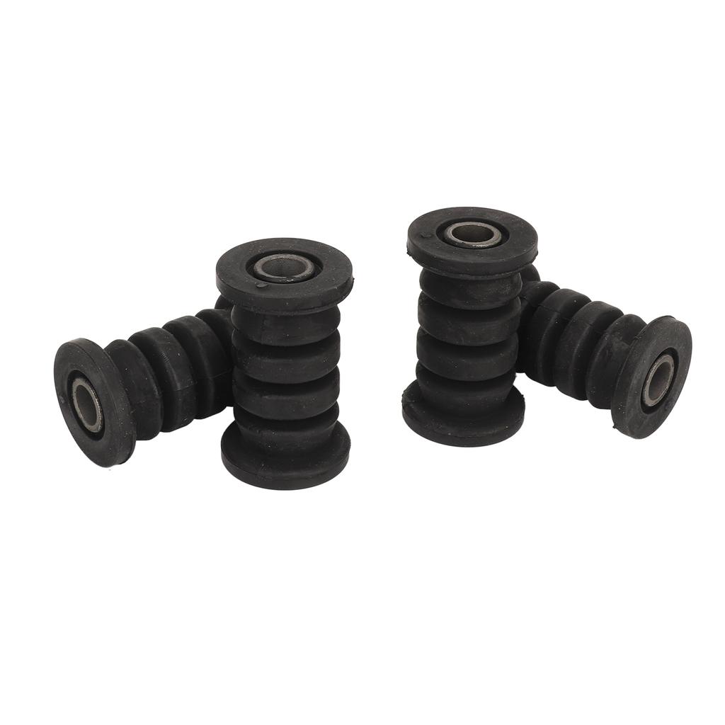 4 Stück M10 10mm Wellen Schwingenarm Halterung Buchse Gummi Stahllegierung Stoßdämpfer Schwingenarm Montagebuchse für ATV
