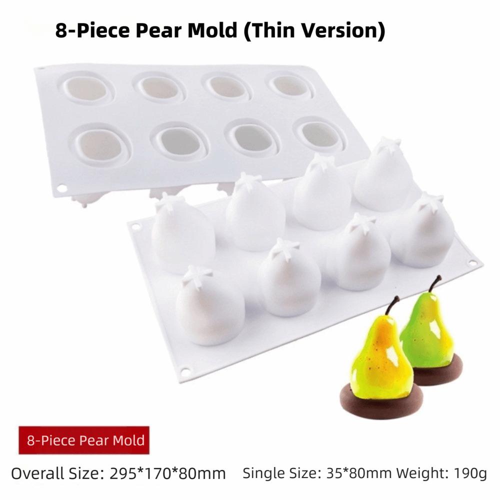 Pear Shape Pear Mold 3D Design Fondant Mold Cake Decorating French Mousse Cake Mold  Cake Making