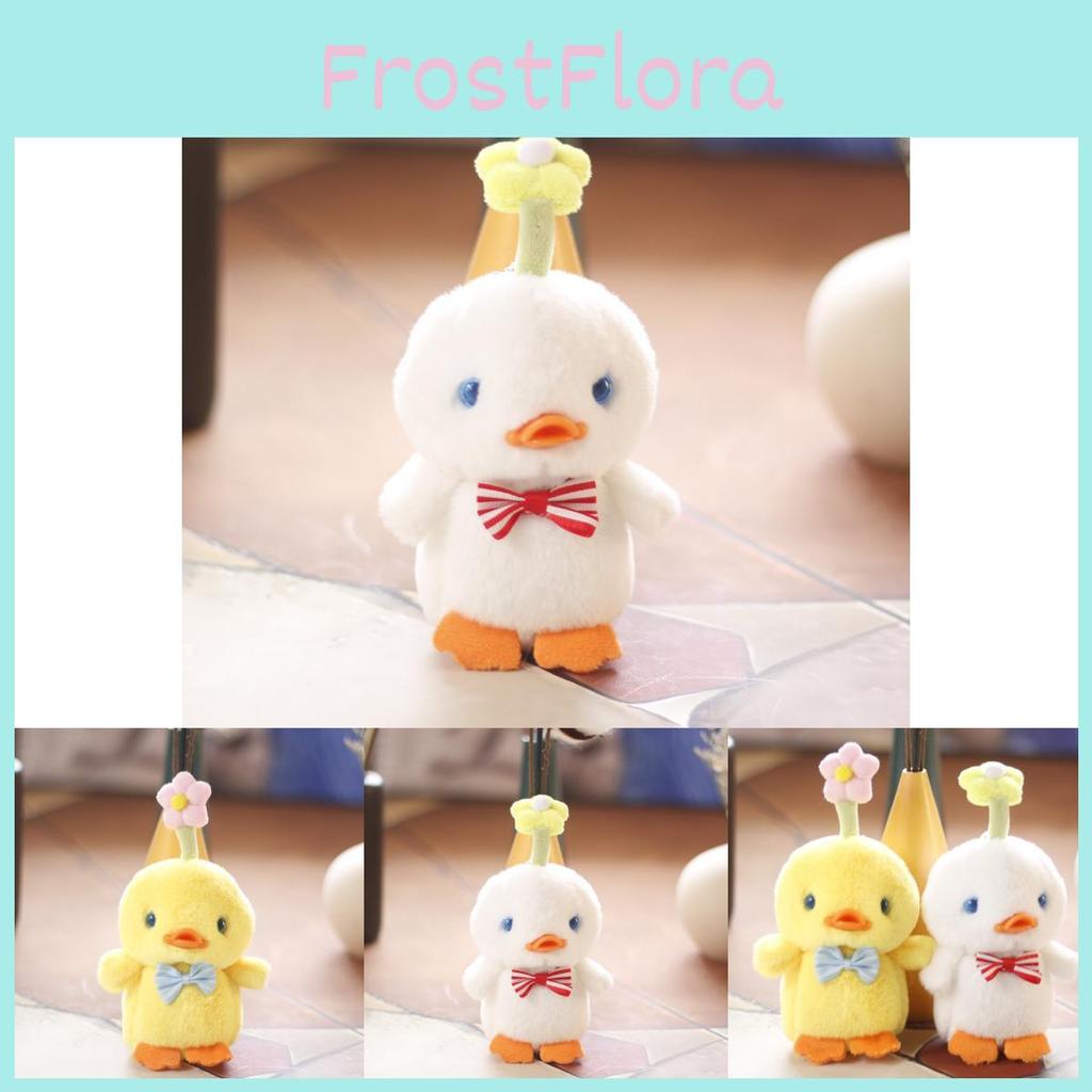 Cute Fluffy Chick Plush Toy Keychain Adorable Yellow Duck Bag Accessory