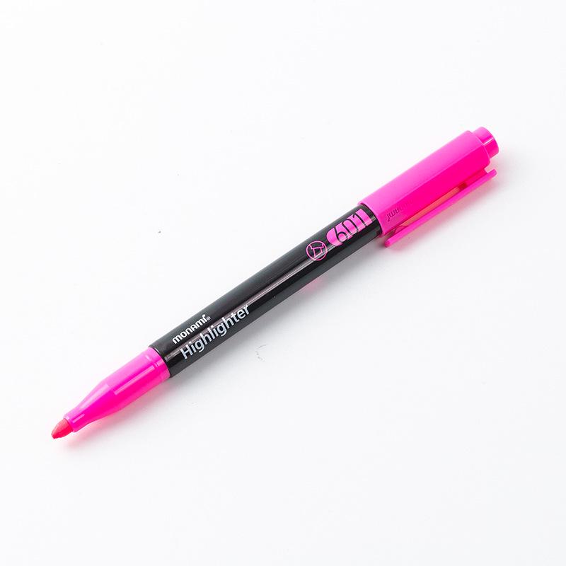 Monami 601 Korean Fluorescent Marker Pens, 12 Colors, Large Capacity, Creative Design (06021)