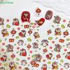 Zodiac 5D Nail Art Sticker Cute Chinese New Year Horse Animals Lucky Pony Manicure Decals Festive Embossed Nail Decoration
