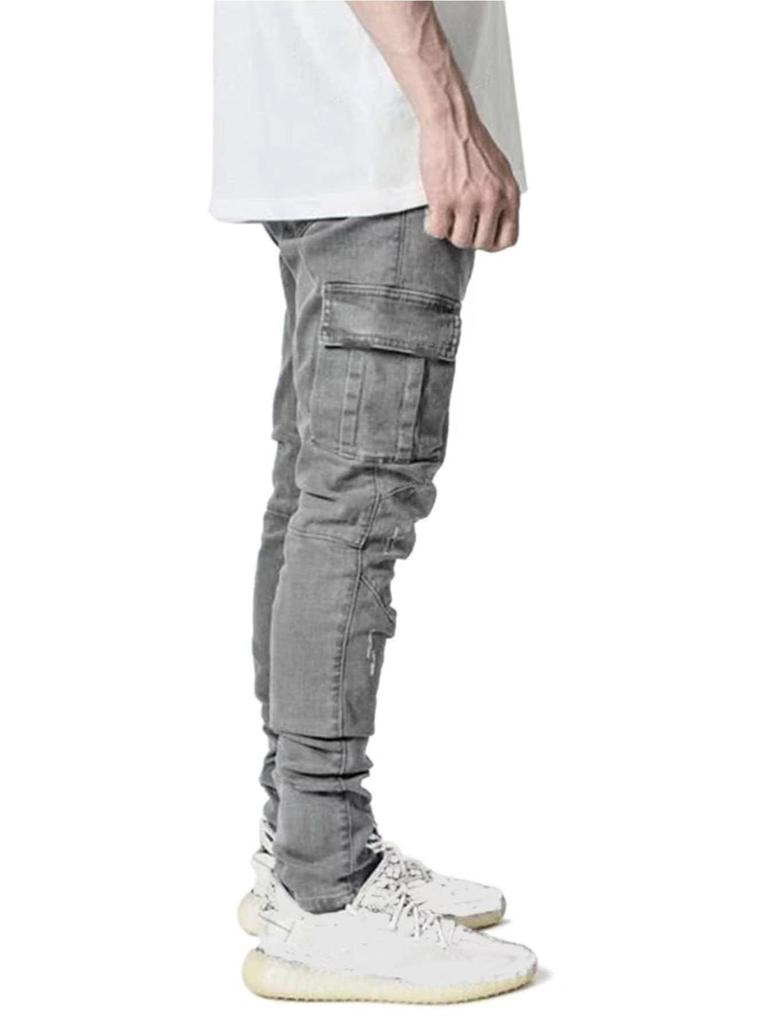 European American Men's Slim Fit Side Pocket Skinny Jeans