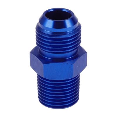 A ABSOPRO Female Flare Reducer Hose Fitting Adapter TF AN10 1/2 NPT Fuel Line Connector Aluminum Blue