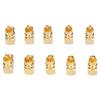10pcs RCA Right Angle Adapter Male To Female Copper Gold Plated 90 Degree L Type RCA Adapter Connector