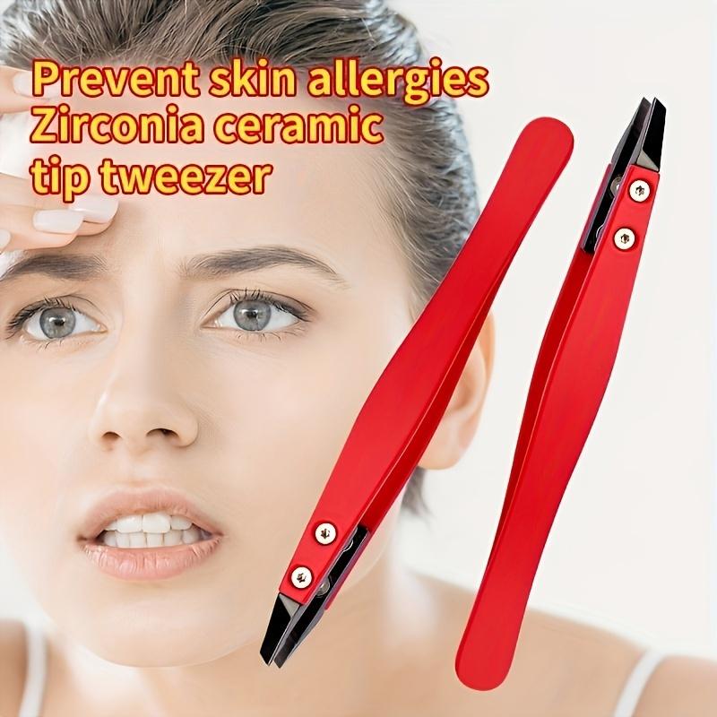 Xiaomi Precision Eyebrow Tweezers Stainless Steel Precision Ceramic Tip Eyebrow Tweezers Professional for Ingrown & Facial Hair Removal