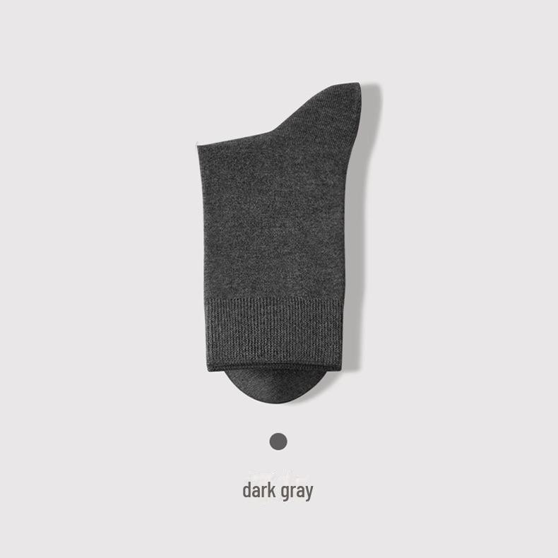 

Мужские хлопковые носки Zhuji — осенне-зимние, дезодорирующие, впитывающие пот, однотонные, средней и длинной длины. One Size