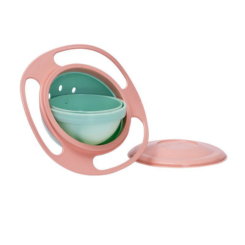 360° Drehende Auslaufsichere Gyro-Schüssel für Kinder - Lustiges und Ausgewogenes Design