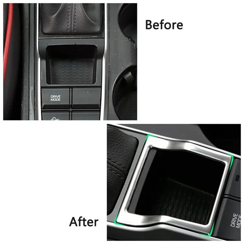For Hyundai Tucson 2015-2018 Interior Handle Brake Panel Frame Cover Trim Stainless Steel Sticker