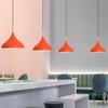 OEING Orange Industrial Pot Lid Pendant Lamp