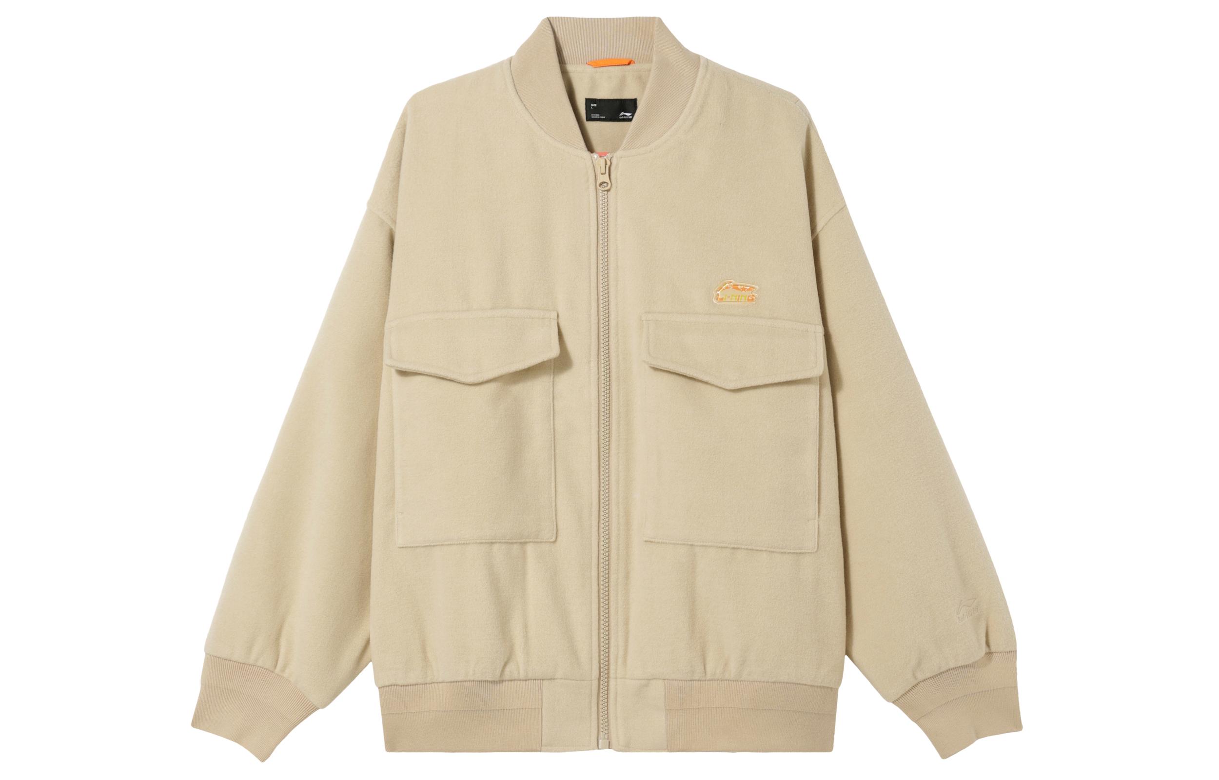 Li Ning Sports Fashion Collection Jackets & Coats Men s Khaki AFDT889-2 M
