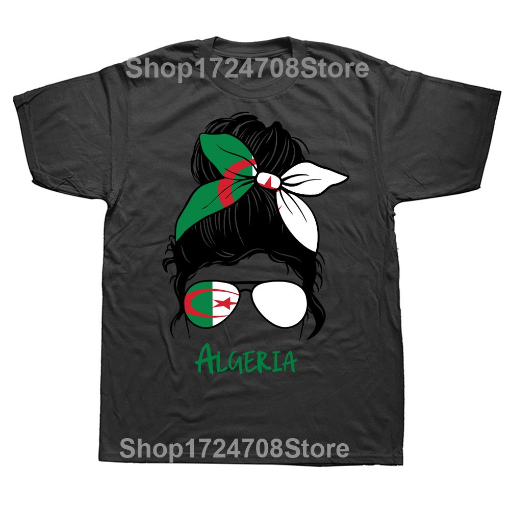 Grappige Algerije Algerijnse Vlag Trots T-shirts Grafisch Katoen Streetwear Korte Mouw Verjaardagscadeaus Zomerstijl Nieuw T-shirt