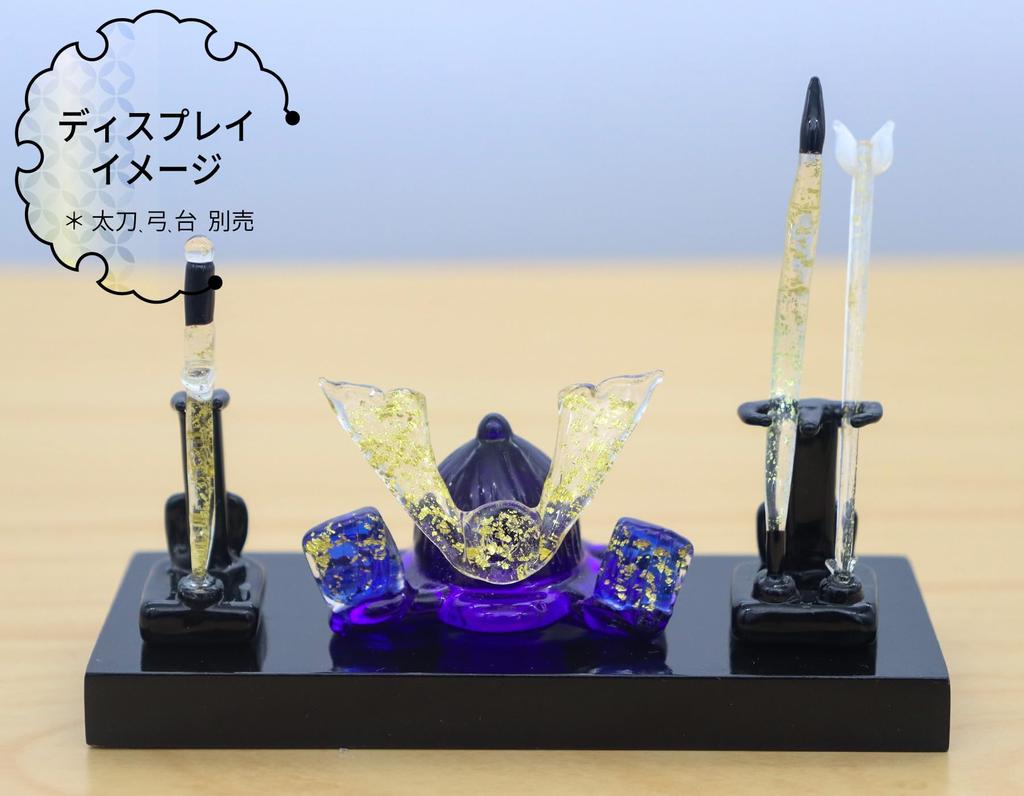 Glass Square May Doll, Boys' Day, Gold Leaf Beetle, Blue, Large