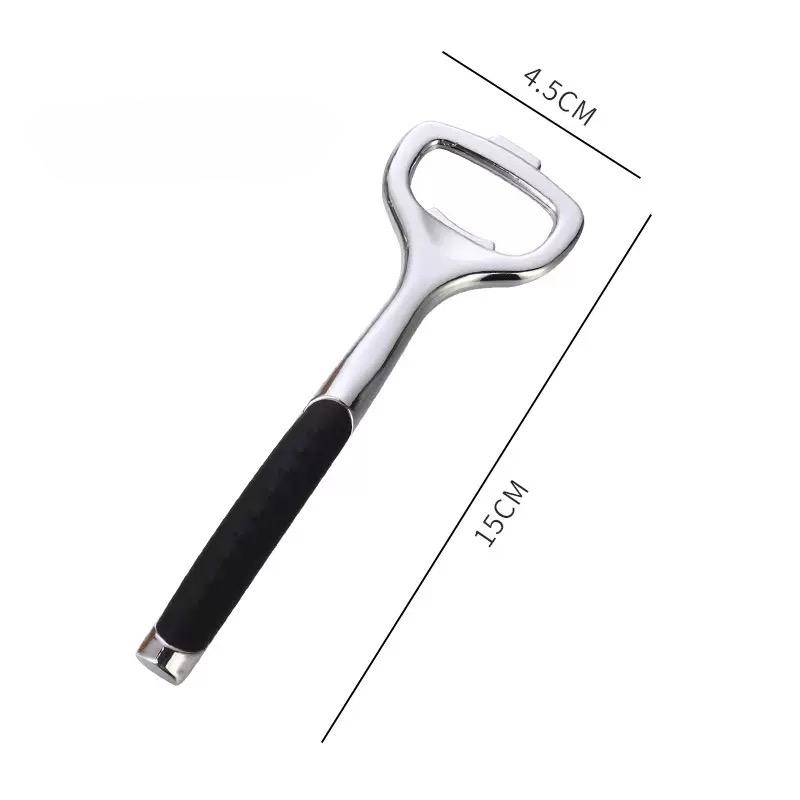 JOYBLISS 1PC Beer Bottle Opener Solid Wood Handle Stainless Steel Bottle Opener for Household Use