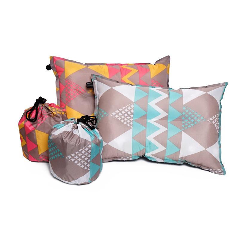 Outdoor Automatic Inflatable Pillow Leisure Tent Camping Sleeping Pillow Car Travel Pillow