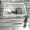 Reptile Habitat Setup Kit Geckos Lizards Frogs Spiders With Hide Shelter Heat Lamp Base ABS Material