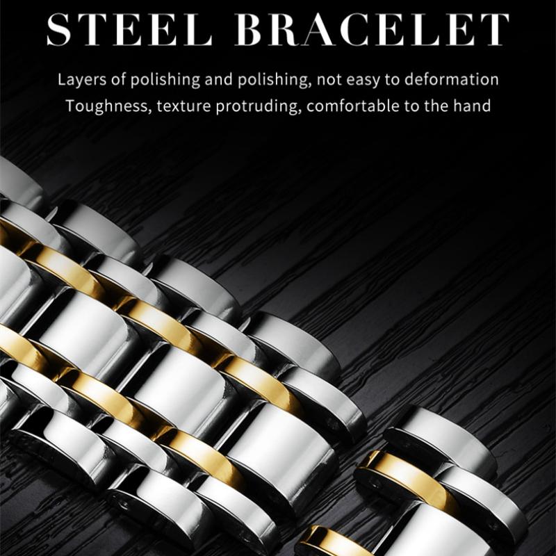 JINSHIDUN Novo Relógio Masculino de Negócios e Lazer Relógio Mecânico Multifuncional de Negócios Luminoso Tourbillon Relógio Masculino de Alta Qualidade