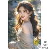 Elegant Lady Retro Iron Sign Xin Metal Tin Sign Wall Art Romantic Home Decor Vintage Poster