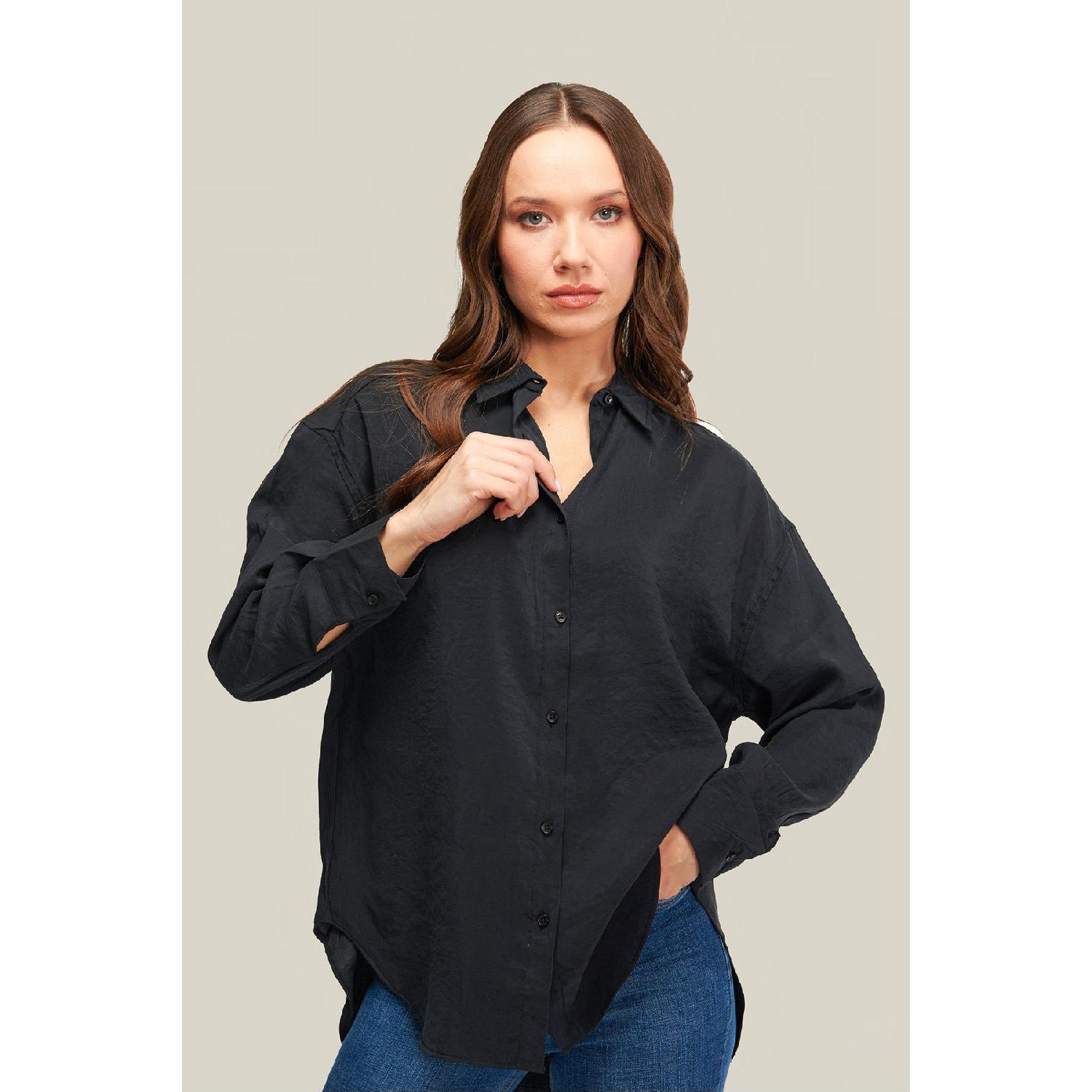 

Рубашка из модала Pery Black стандартного кроя