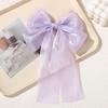 RAINBOW BOWS 1Pcs Cream Colored Bow Hair Clip Super Fairy Back Head Clips Elegant Women Ponytail Fahion Hair Accessories