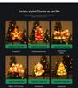 LED Christmas Suction Cup Window String Lights - Indoor Decorative Hanging Lights for Holiday Display