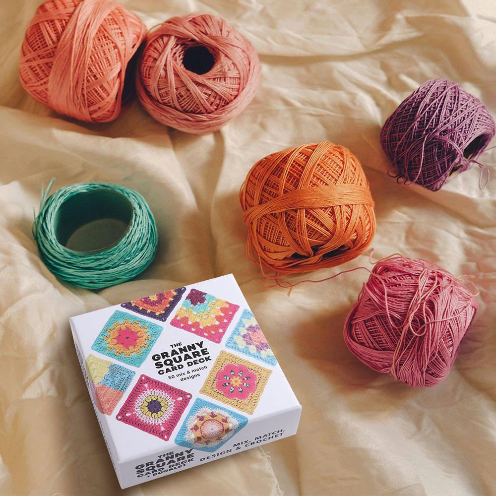 50pcs/box DIY The Granny Square Card Deck Grandma Knitted Pattern Set  Sewing Supplies