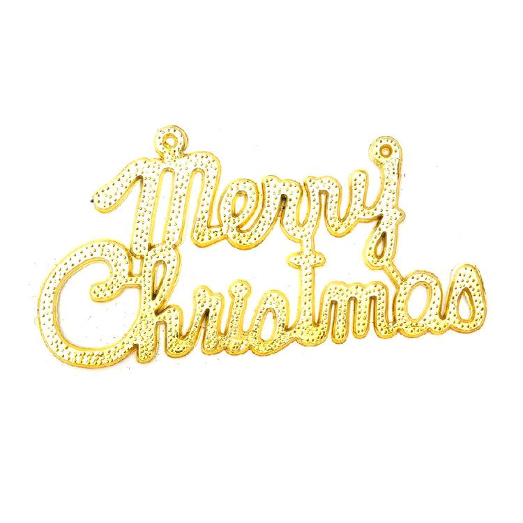 Christmas English Letter Ornament - Festive Tree Decoration & Gift
