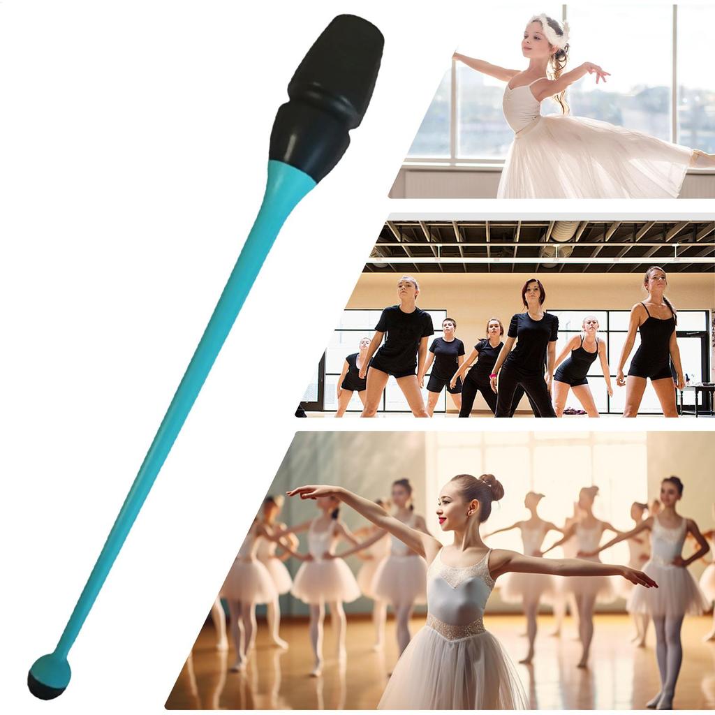 Gymnastics Clubs Rubber Professional Non-Slip Rhythmic Gymnastics Practice Stick For Beginners Students Gymnasts Practice