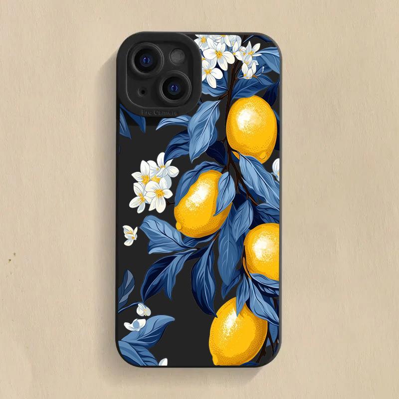Summer Fruit Lemon Flower Phone Case For Xiaomi Poco F6 F5 X5 M6 X7 Pro Mi 15 14T 13T 12T Pro 14 13 11 Lite 5G NE Soft Cover
