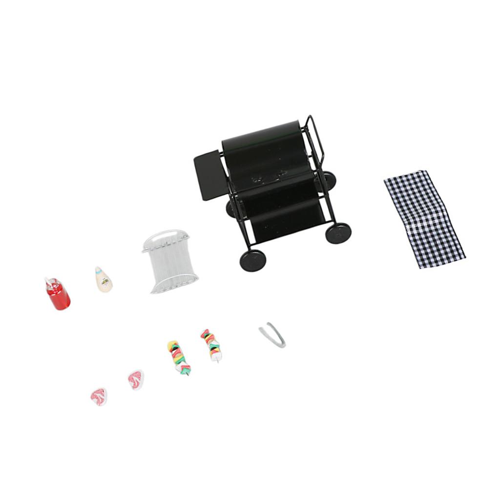 Tiny Iron Grill Miniature For Dollhouses Enthusiasts To Create Outdoor Settings