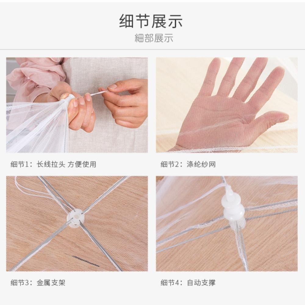 Lebensmittelabdeckung Mesh faltbar waschbar Fliegen Tische Abdeckung Insektensichere Schutzabdeckungen Geschirrabdeckungen Home Küche Lagerung Mithelfer