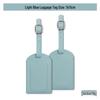 Thickened PU Leather Luggage Tag with Signature Card and Anti-Lost Features