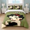 Betty Boop Bedroom 3Pcs Bedding Set Soft Bed Sheet Pillowcases Home Bedding Decoration