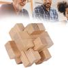 Intelligent Jigsaw Lock Toy Wooden Interlocking Puzzles Game Toy Adult Brain Teaser Toy