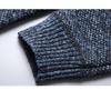 New Winter Casual Velvet Men's Knitted Long Sleeve V-Neck Cardigan Jacket