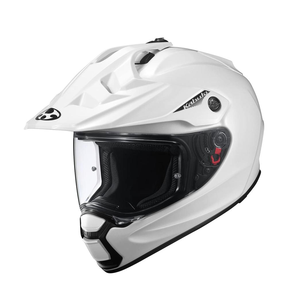 OGK KABUTO Motorcycle Helmet GEOSYS Pearl White Off-Road (Size L)