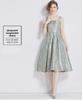 2024 Early Spring French Jacquard Dress: Retro Texture & Color