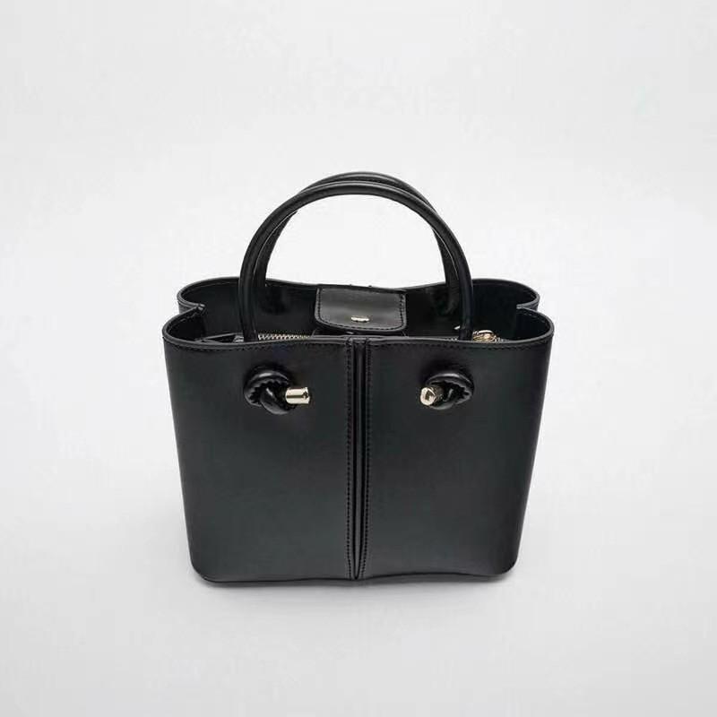 IELGY Ladies Messenger Bag Red Portable All-Match Bucket Bag