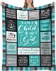 UHANKRU Christian Throw Blanket Purple X Inch  Inspirational Religious Gift for Women I Am a Child of God  Home Textile