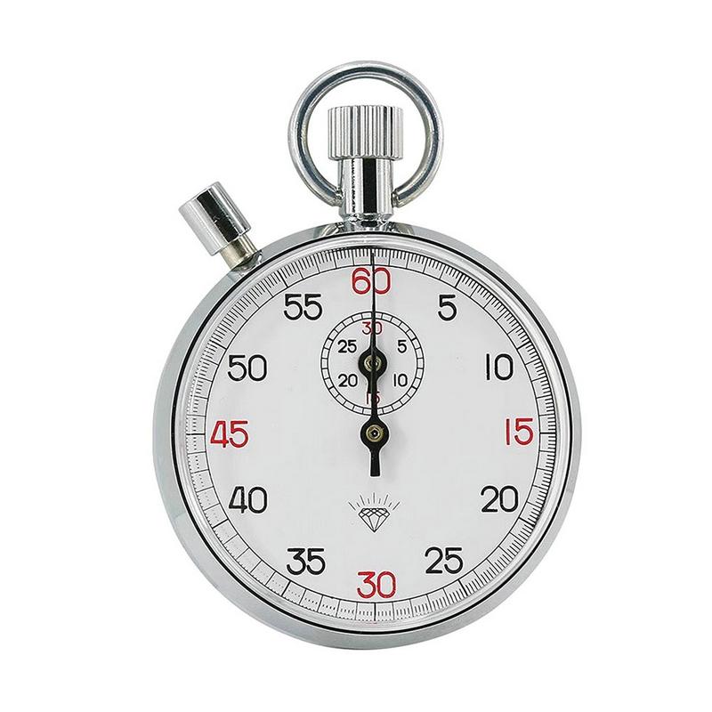 1Piece 30s/60s Mechanical Stop Watch Second Chronograph Teaching Timer Mechanical Stopwatch Teaching Instrument