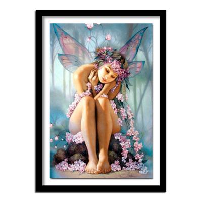 Full Round Drill 5D DIY Diamond Painting "Butterfly Fairy" 3D Embroidery Set Cross Stitch Decor Gift