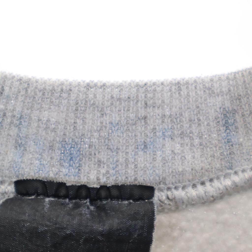 80s 90s Old Long sleeve trainer Gray Back brushed Women Used