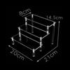 Ladder Acrylic Display Stand for Funko Figures,Cosmetics,Cupcake Perfume,Doll;Display Riser Rack Shelf for Decoration Organizer