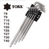 VESSEL Torx Wrench 9 Ball End 8509BTX L-shaped Set, Pieces, Type,