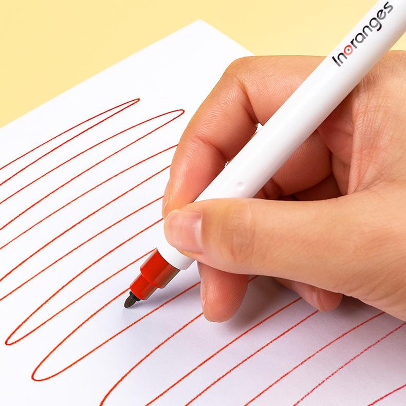 12/36 färger Klick Akvarell Penna Konst Markör Set Tvättbar Färgglad Handskrift Notera Måla Hand Konto Penna för student