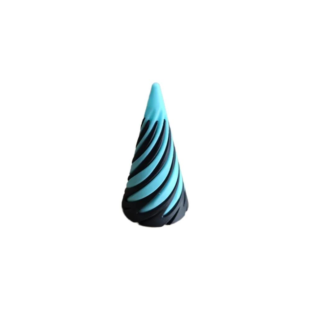 3D Printing Spiral Cone Pyramid Decompression Toy Creative Crossing Sculpture Stress Relief Gift