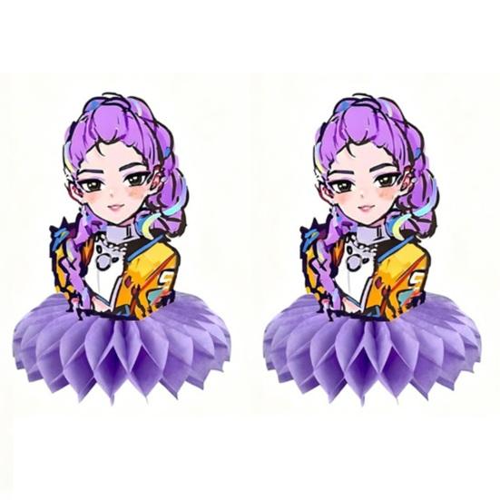 8Pcs Honeycomb Table Ornaments Birthday Party Table Decoration Kids Party Supplies Photo Booth Props Family Gatherings